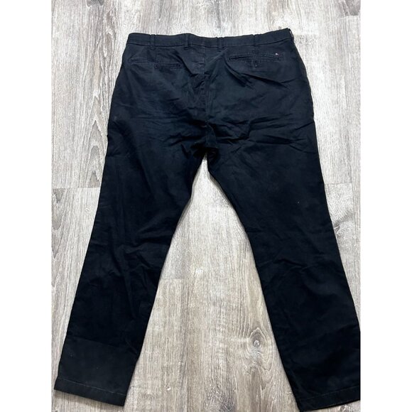 Tommy Hilfiger Pants Men's Size 38x32 Slim Straight Chino Pant Cotton Black - Picture 9 of 9